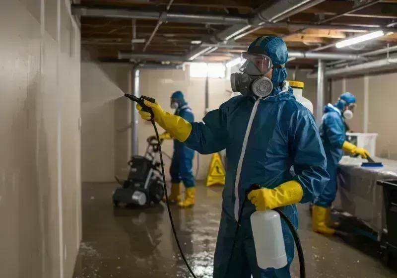 Basement Sanitization and Antimicrobial Treatment process in Elizabeth, CO